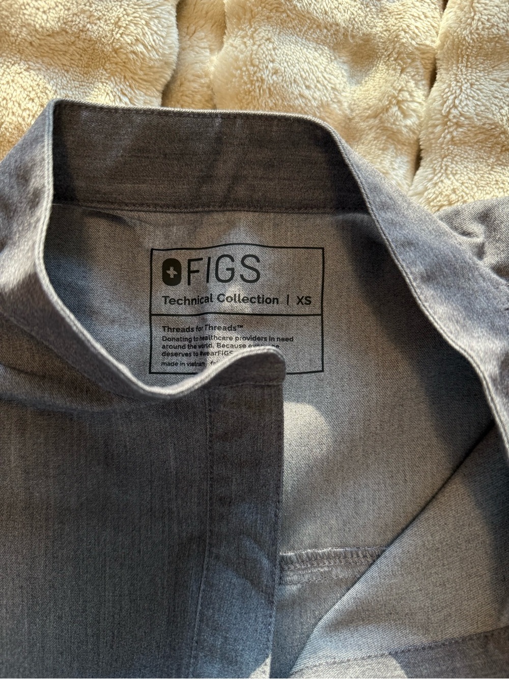 Women’s Figs Rafaela Scrub Top - Graphite - Picture 3 of 4